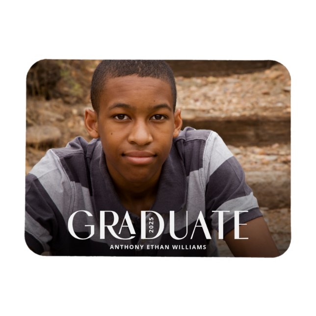Magnet Flexible Moderne Graduate superposition photo Grad Faire-pa (Horizontal)