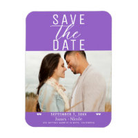 Moderne Photo de Mariage Violet pour Sauvegarder l