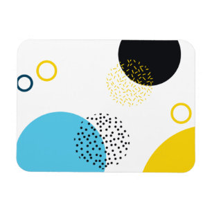 Magnet Flexible Moderne, simple, amusant, style Memphis art géomét