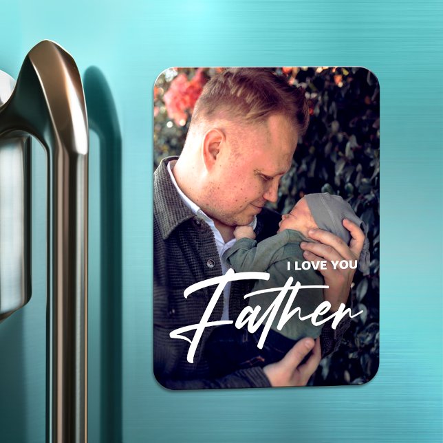 Magnet Flexible Moderne Simple pour papa Je t'aime Fête des pères  (Créateur téléchargé)