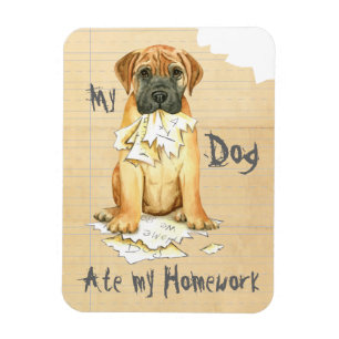 Magnet Flexible Mon Bullmastiff A Mangé Ma Maison