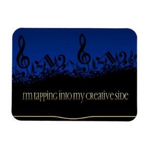 Magnet Flexible "Mon côté créatif" Affirmation de Motivation Flexi