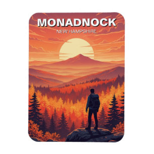 Magnet Flexible Monadnock New Hampshire Travel