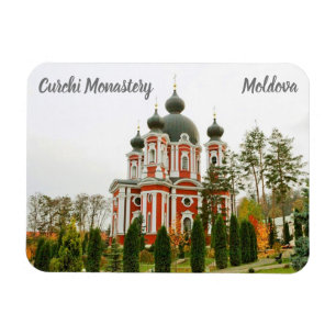 Magnet Flexible Monastère de Curchi Moldavie stylisée
