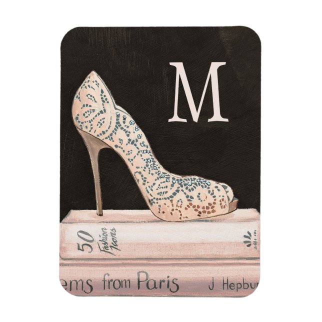 Magnet Flexible Monogramme | Pomme sauvage | Élégante mode talon h (Vertical)