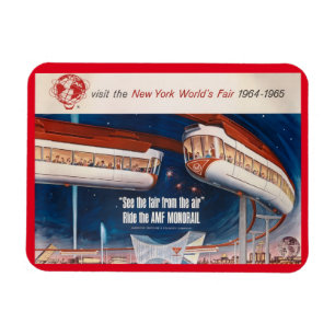 Magnet Flexible Monorail de la Foire mondiale, New York, 1964 Vint