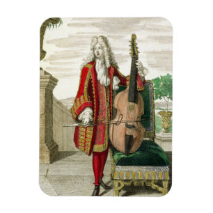 Magnet Flexible Monsieur jouant le violoncelle, c.1688-90 édités
