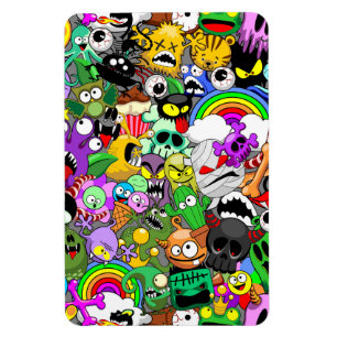 Magnet Flexible Monstres caractères mignons Motif d'Halloween