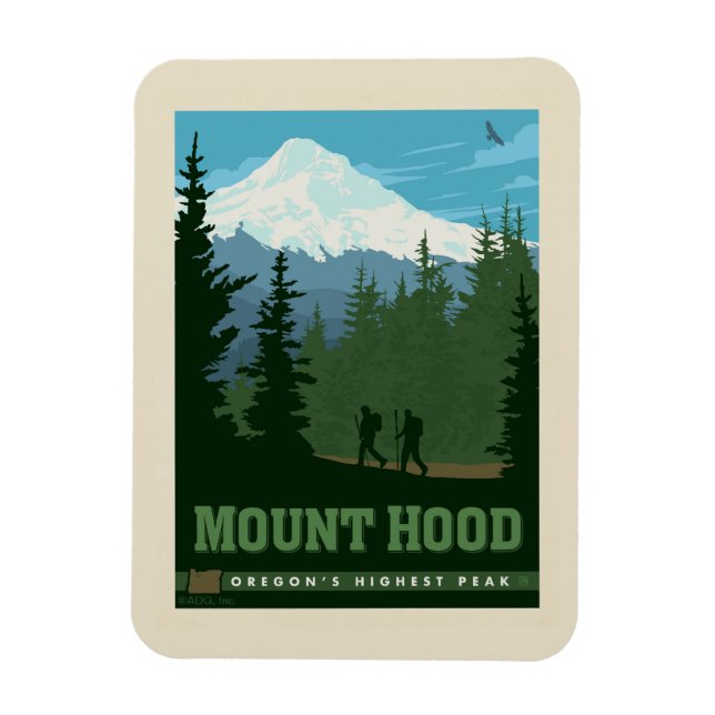 Magnet Flexible Mont Hood | Oregon (Vertical)
