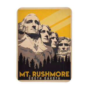 Magnet Flexible Mont Rushmore, Dakota du Sud