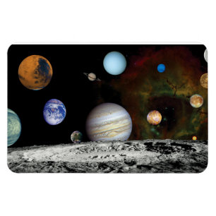 Magnet Flexible Montage d'images de l'espace du voyageur du systèm