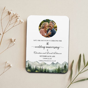 Magnet Flexible Montagne Pin 30e Anniversaire de Mariage Enregistr