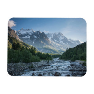 Magnet Flexible Montagnes Mont Blanc Massif, Italie