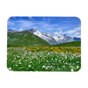 Magnet Flexible Montagnes   Swiss Alps Valley Spring