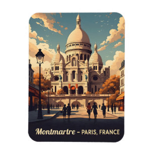 Magnet Flexible Montmartre Paris avec basilique du Coeur sacré