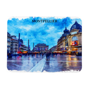 Magnet Flexible Montpellier France Place de la Comédie View
