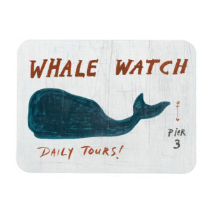 Magnet Flexible Montre côtière de baleine de l'art  