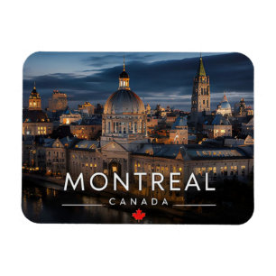 Magnet Flexible Montréal Canada Frontière Nordique Voyage 🌍