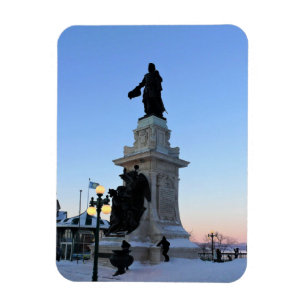 Magnet Flexible Monument à Samuel De Champlain, Québec, Canada