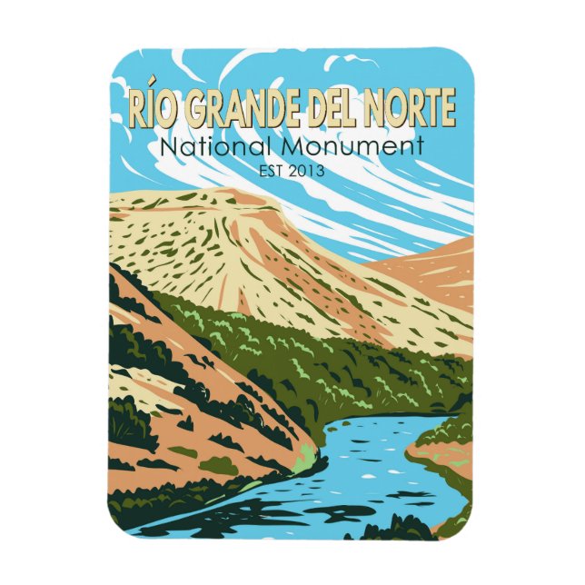Magnet Flexible Monument national de Río Grande del Norte Nouveau  (Vertical)