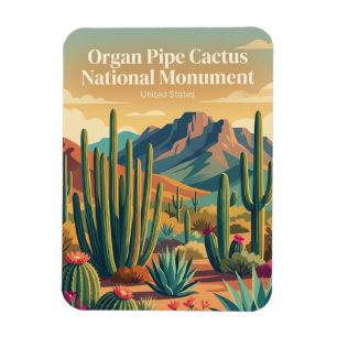 Magnet Flexible Monument national du cactus en tuyau d'orgue Arizo