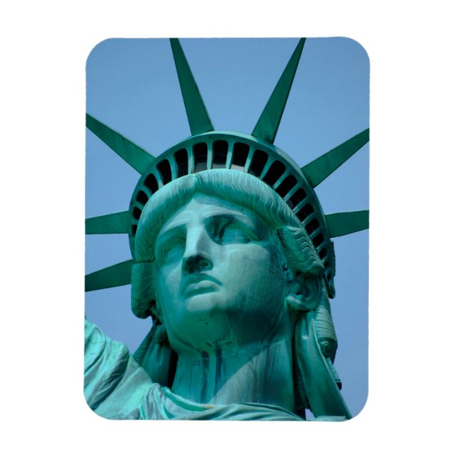 Magnet Flexible Monuments | Statue de Liberty Face (Vertical)