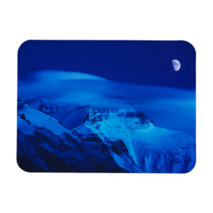 Magnet Flexible Moon Over Mt. Everest Tibet, China