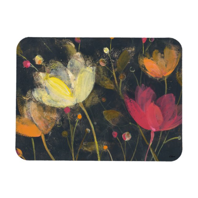 Magnet Flexible Moonlight Garden on Black (Horizontal)