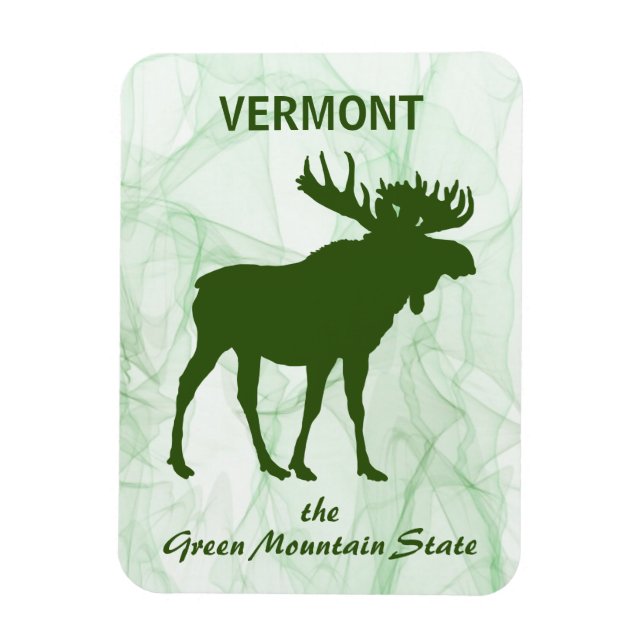 Magnet Flexible Moose, Vermont, l'état de Green Mountain (Vertical)