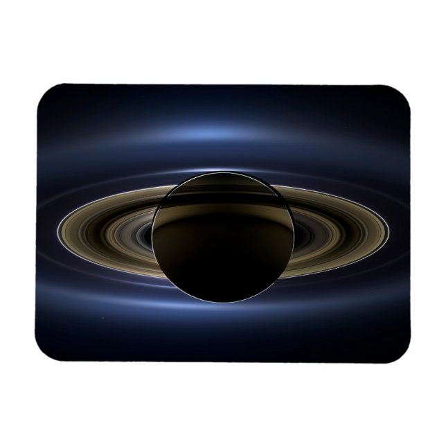 Magnet Flexible Mosaïque Du Système Saturne Rétro-Éclairé Par Le S (Horizontal)