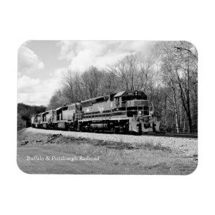 Magnet Flexible Moteur de train printemps B&W Souvenir Frigo