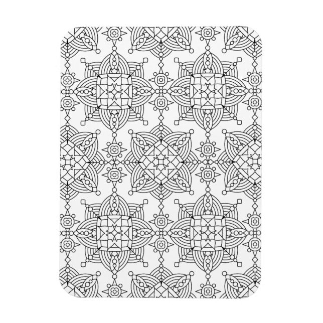 Magnet Flexible Motif artistique tribal inspiré (Vertical)