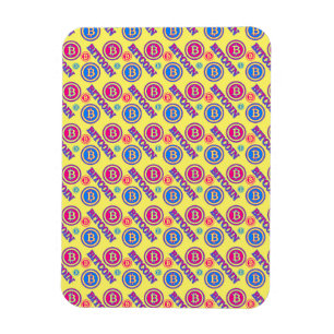 Magnet Flexible Motif Bitcoin coloré