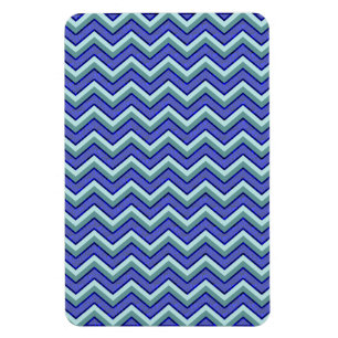 Magnet Flexible Motif bleu de Chevron de saphir