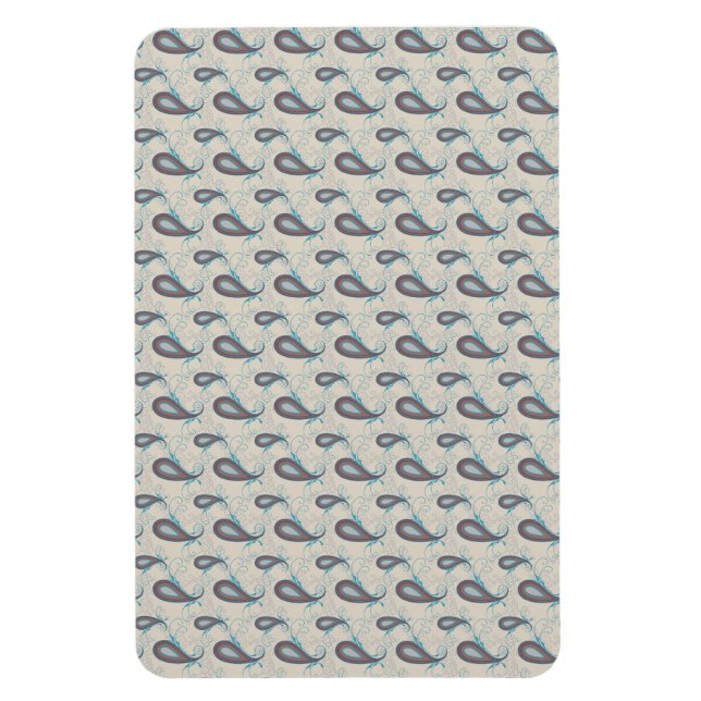 Magnet Flexible Motif Champagne Paisley (Vertical)