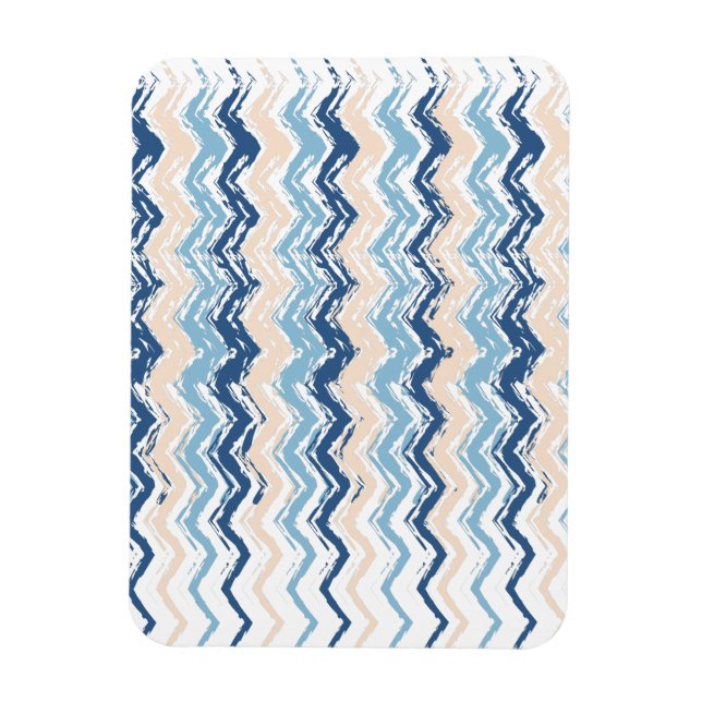 Magnet Flexible Motif Chevron de l'océan Pacifique (Vertical)