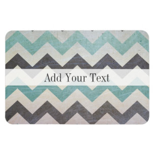 Magnet Flexible Motif Chevron sur texture métallique par Shirley T