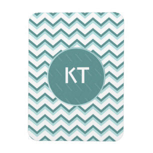 Magnet Flexible Motif Chevron ZigZag dans Mint Green