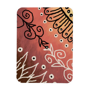 Magnet Flexible Motif d'art drôle rouge