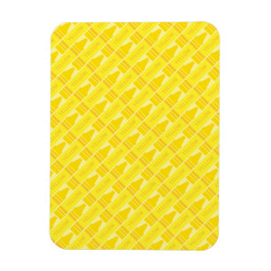 Magnet Flexible Motif de crayon jaune amusant