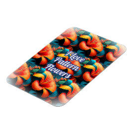Magnet Flexible Motif de fleurs roses saumons
