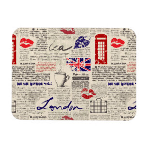 Magnet Flexible Motif de journal londonien