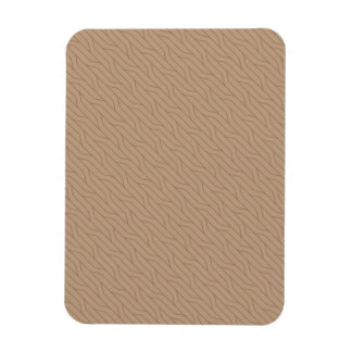 Magnet Flexible Motif de ligne Brown Wavy Mousse en mosaïque beige