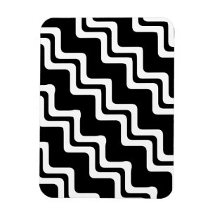 Magnet Flexible Motif de ligne double couleur Diagonal Zig Zag