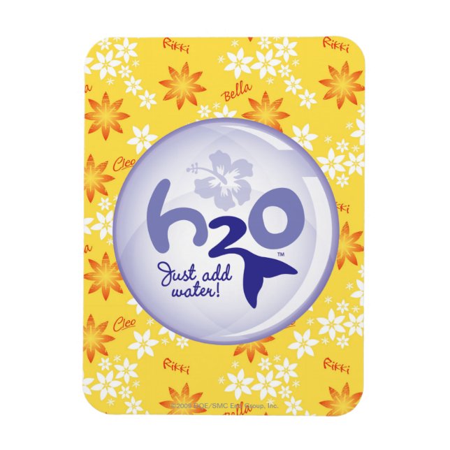 Magnet Flexible Motif de nom jaune (Vertical)