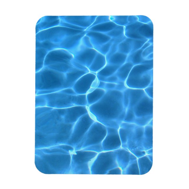 Magnet Flexible Motif de piscine bleu (Vertical)