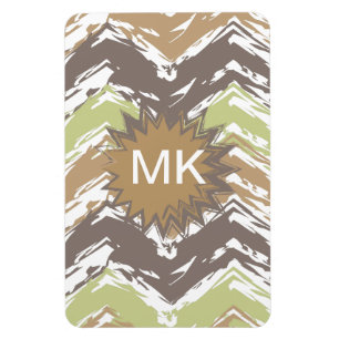 Magnet Flexible Motif de zigzag de griffonnage d'eau-de-vie fine