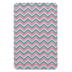 Magnet Flexible Motif de zigzag rose de parties scintillantes
