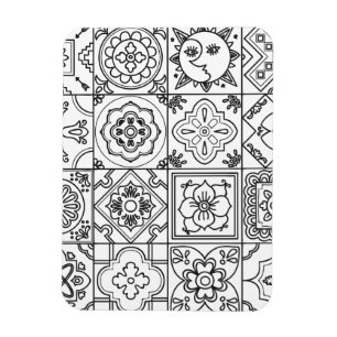 Magnet Flexible Motif inspiré de Talavera