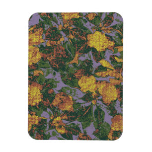 Magnet Flexible Motif jaune de camouflage de fleur